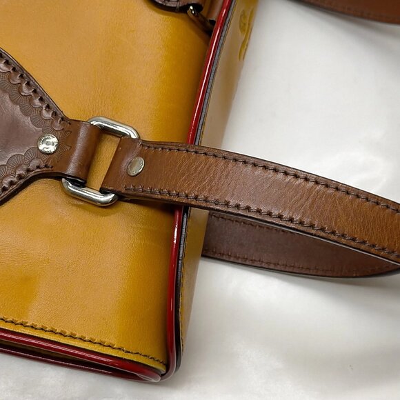 Authentic Prada Brown Leather Hand Bag mn420-121425 - Picture 7 of 16